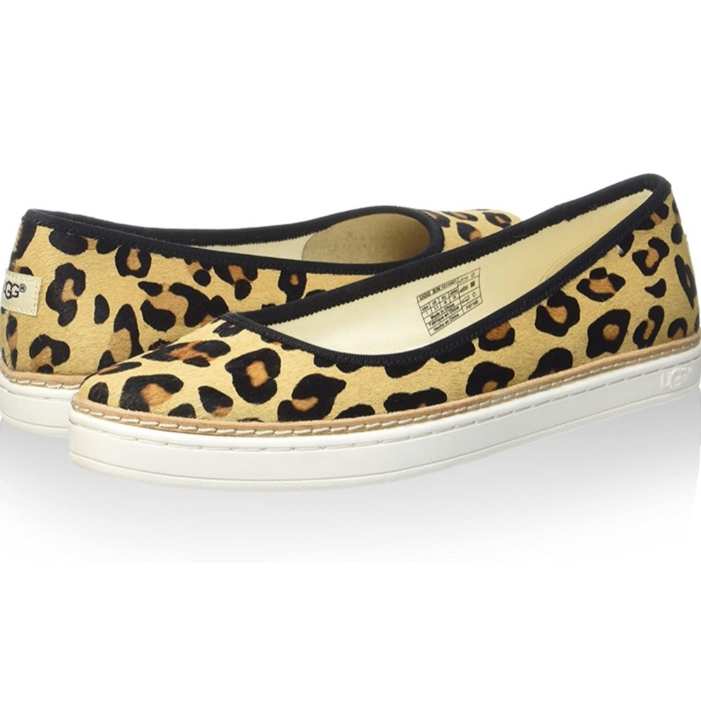 Ugg Kammi Leopard Print Ballet Flats Sz 10
